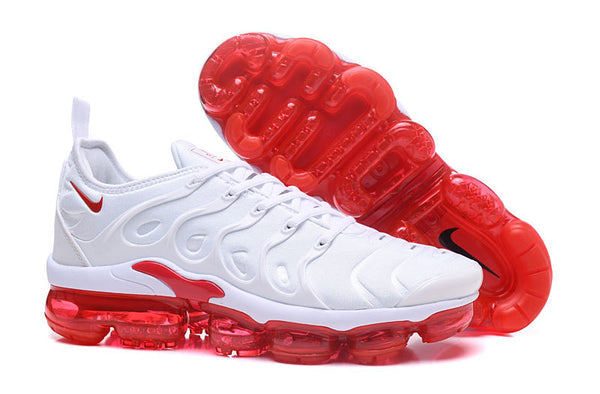 Nike vapormax plus sales white red