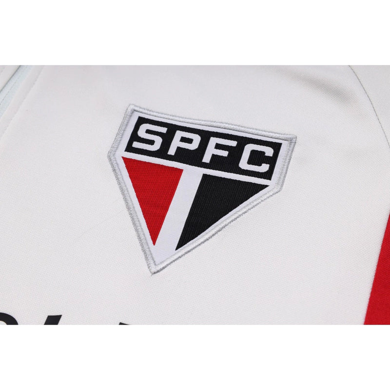 Conjunto TrackSuit De Treino De Futebol São Paulo - White & Red